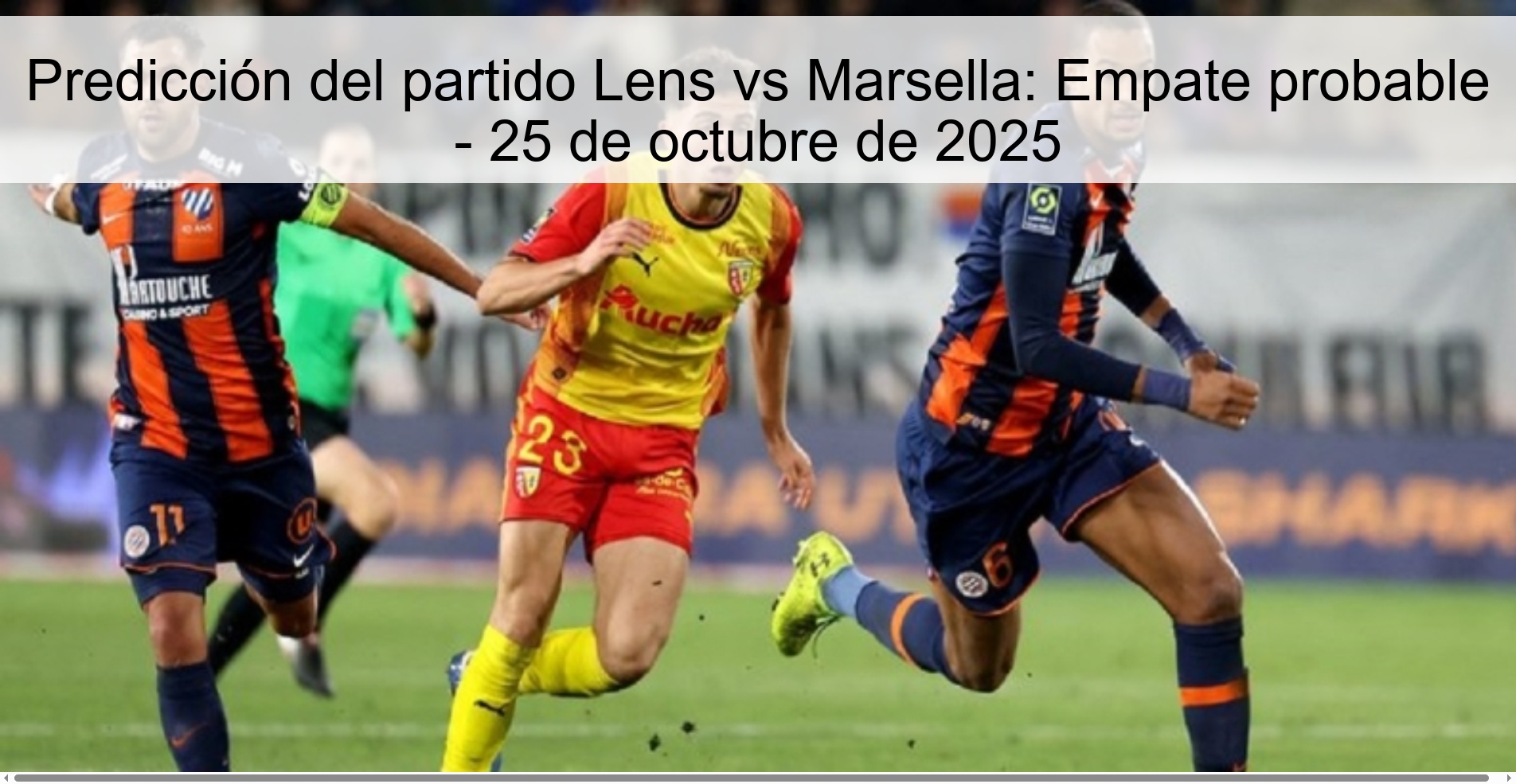 Lens vs Marseille Match Prediction: Probable Draw - October 25, 2025 1 Lens vs Marseille match prediction: Probable draw - October 25, 2025