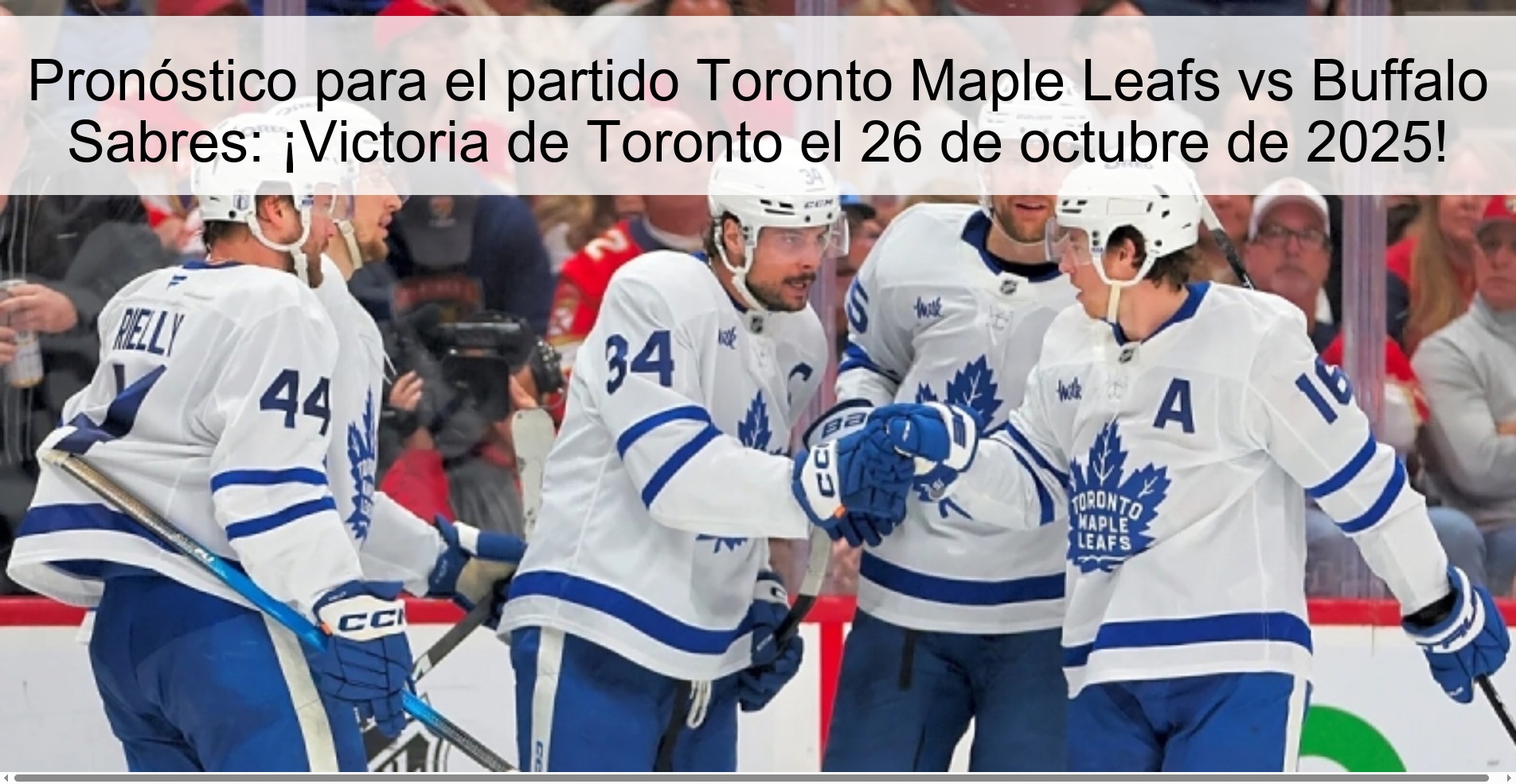 Pronóstico para el partido Toronto Maple Leafs vs Buffalo Sabres: ¡Victoria de Toronto el 26 de octubre de 2025! 1 Pronóstico para el partido Toronto Maple Leafs vs Buffalo Sabres: ¡Victoria de Toronto el 26 de octubre de 2025!