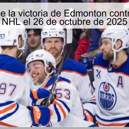 Predicción de la victoria de Edmonton contra Seattle en NHL el 26 de octubre de 2025