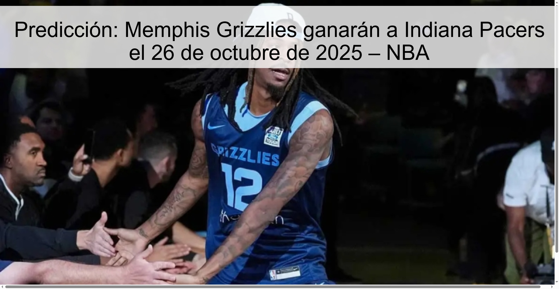 Prediction: Memphis Grizzlies will beat Indiana Pacers on October 26, 2025 – NBA