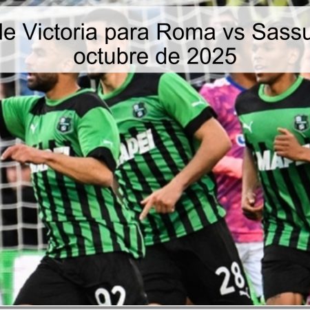 Predicción de Victoria para Roma vs Sassuolo el 26 de octubre de 2025