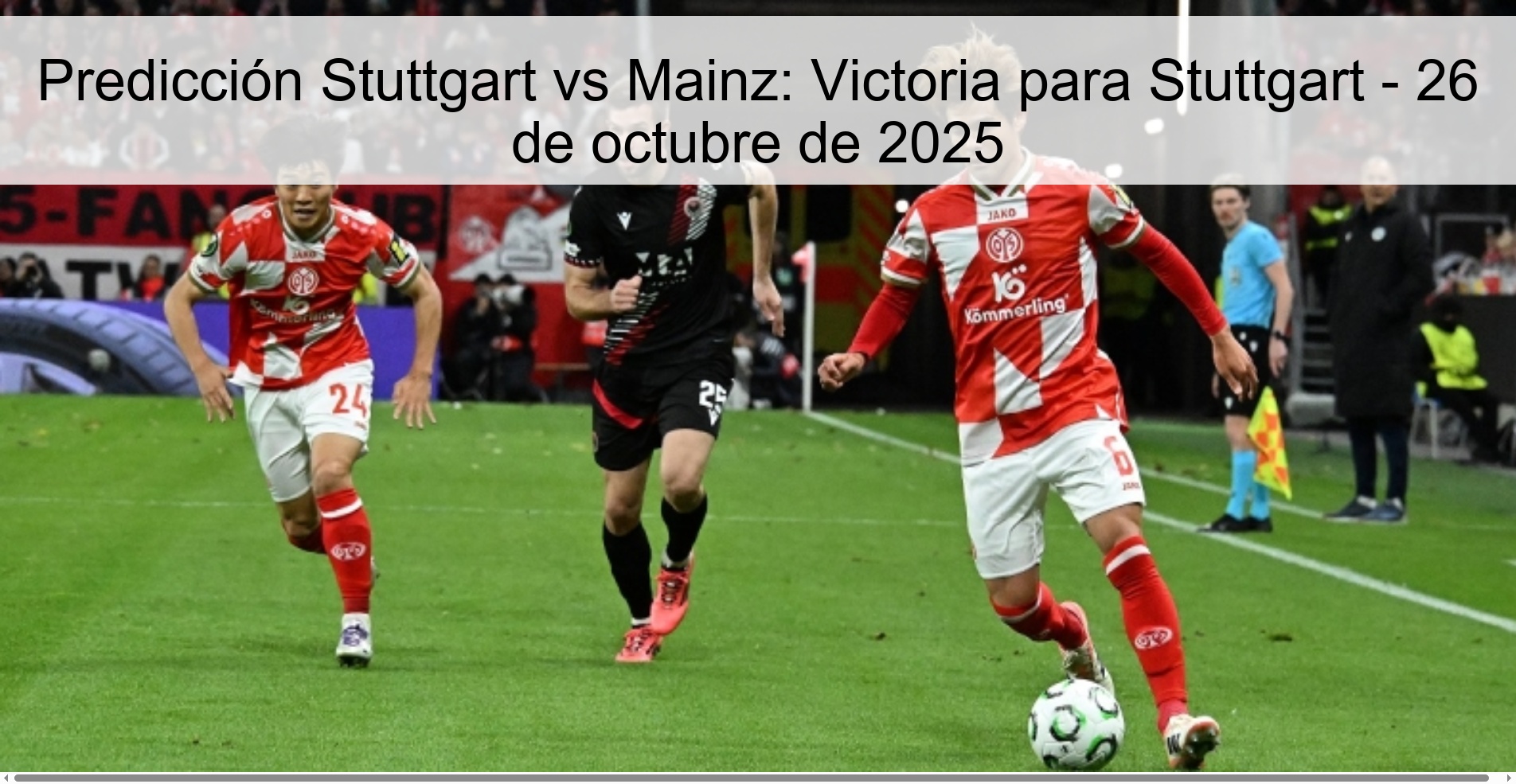 Predicción Stuttgart vs Mainz: Victoria para Stuttgart - 26 de octubre de 2025