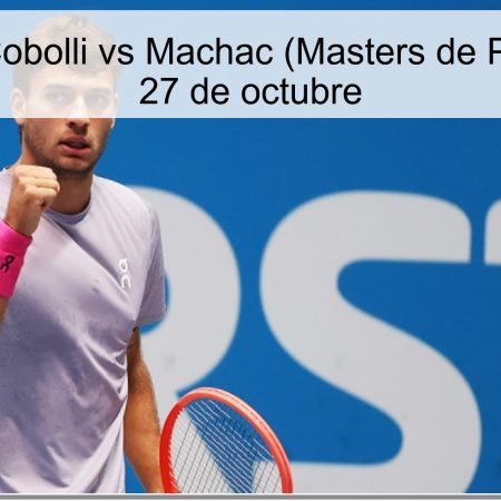 Predicción Cobolli vs Machac (Masters de París 2025) – 27 de octubre