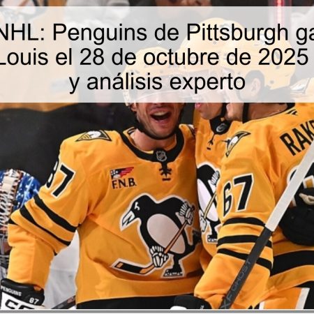 Predicción NHL: Penguins de Pittsburgh ganarán a los Blues de St. Louis el 28 de octubre de 2025 — pronóstico y análisis experto