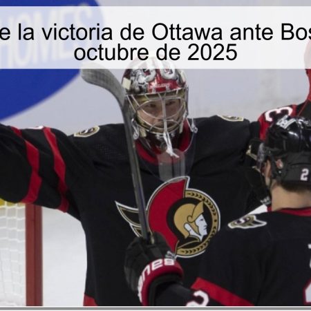 Predicción de la victoria de Ottawa ante Boston el 28 de octubre de 2025