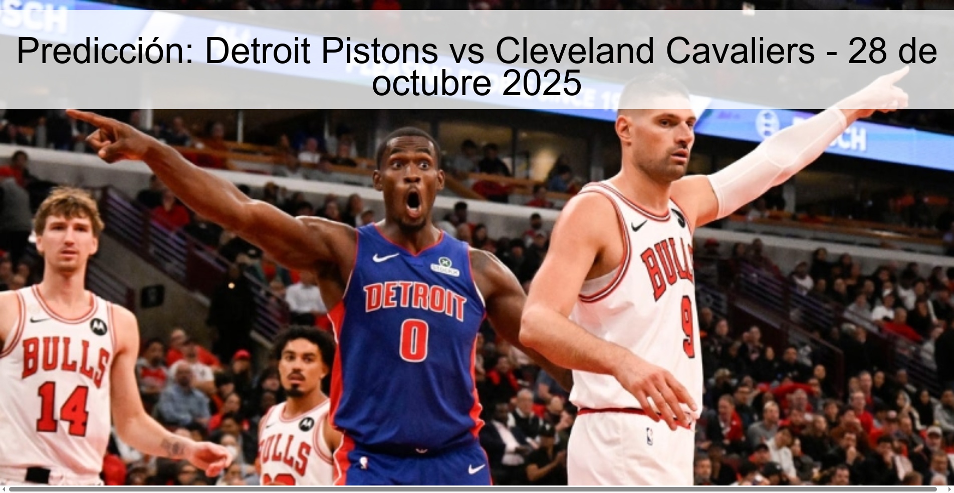 Prediction: Detroit Pistons vs Cleveland Cavaliers - October 28, 2025