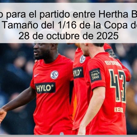 Pronóstico para el partido entre Hertha Berlín y SV Elversberg – Tamaño del 1/16 de la Copa de Alemania – 28 de octubre de 2025