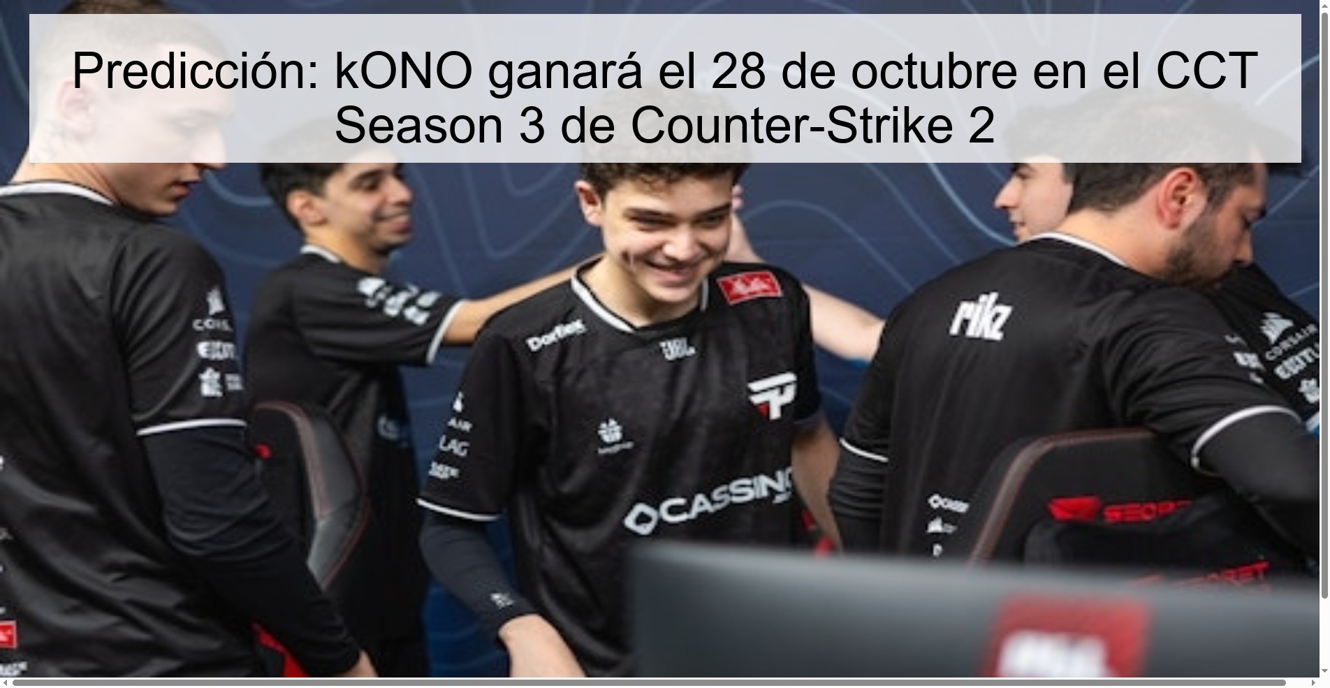 Prediction: koNO will win on October 28 at Counter-Strike 2 CCT Season 3