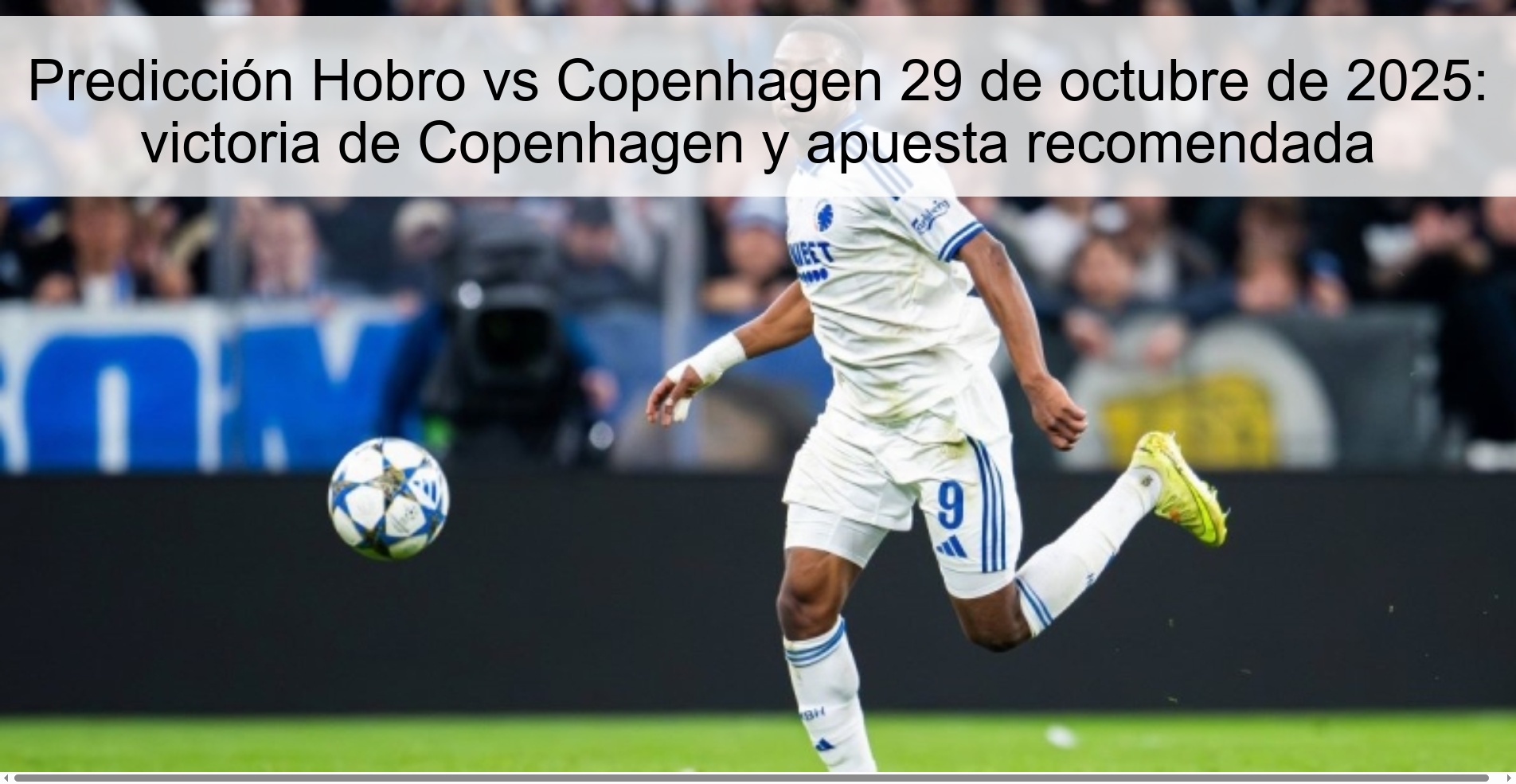 Hobro vs Copenhagen Prediction October 29, 2025: Copenhagen win and recommended bet
