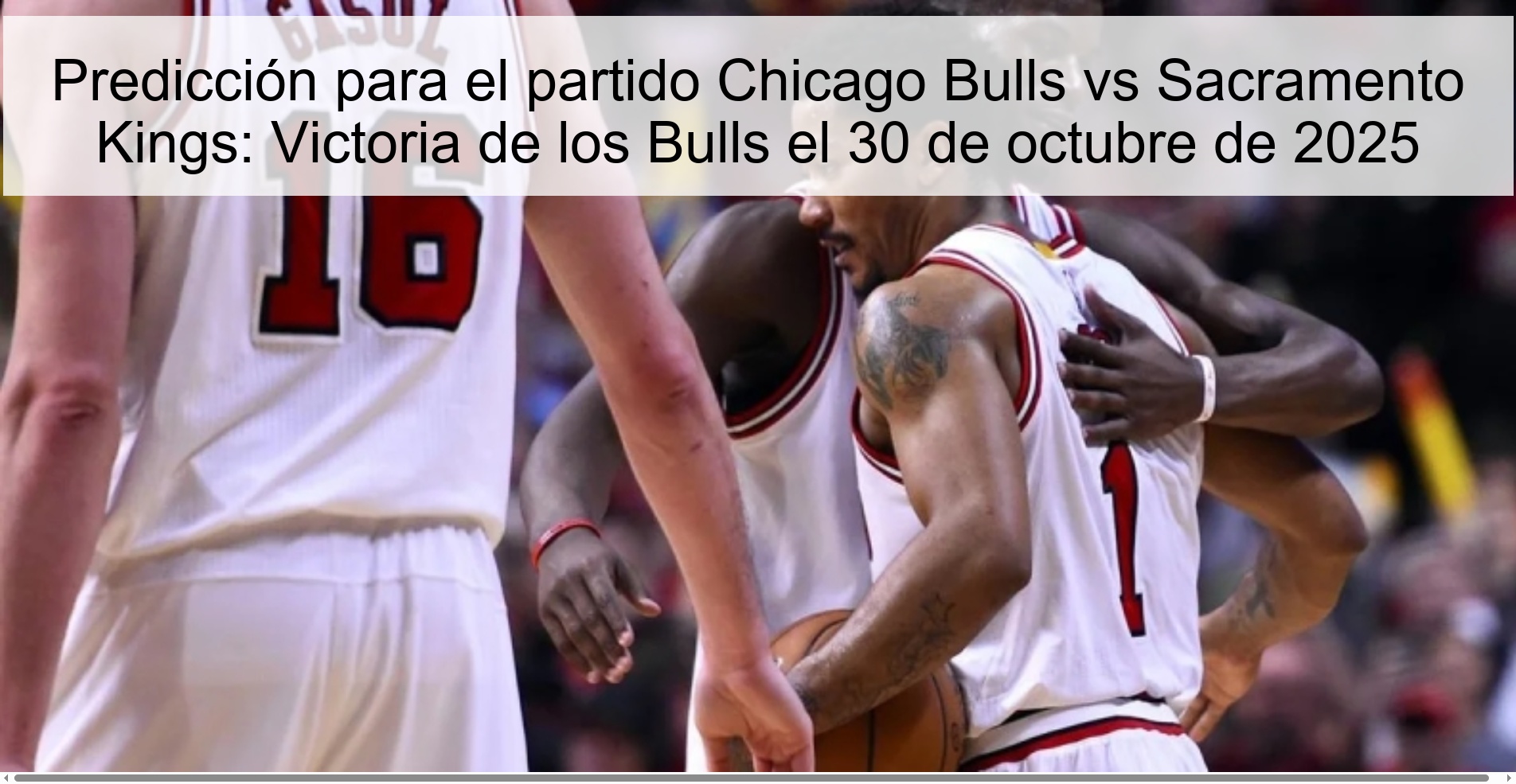 Predicción para el partido Chicago Bulls vs Sacramento Kings: Victoria de los Bulls el 30 de octubre de 2025 1 318002