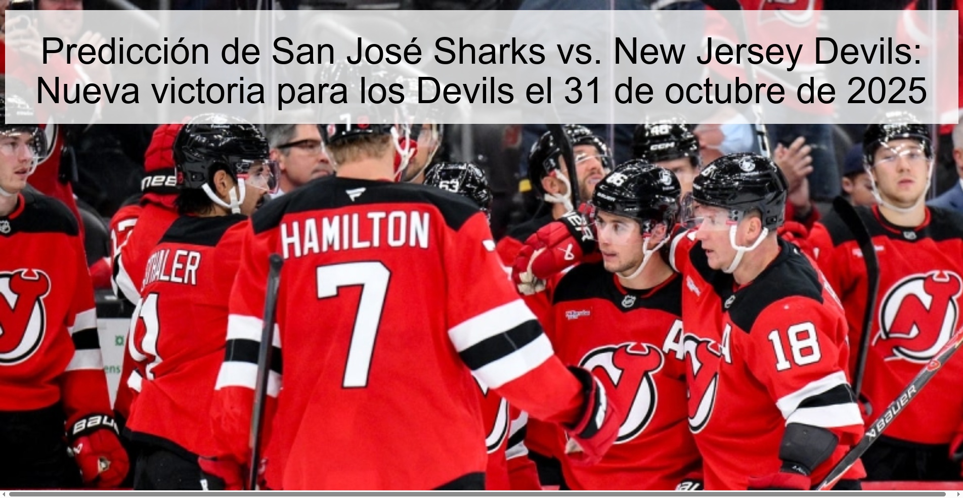San Jose Sharks vs. Prediction New Jersey Devils: New victory for the Devils on October 31, 2025