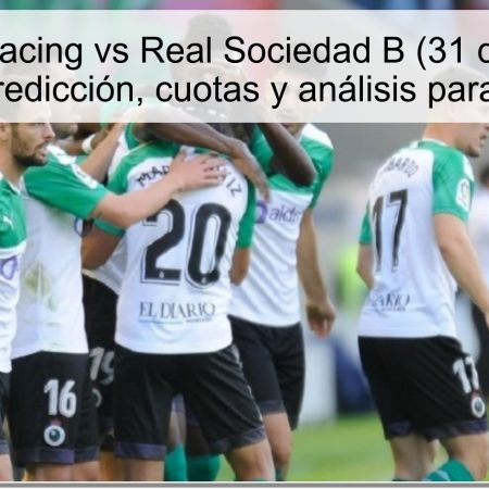 Pronóstico Racing vs Real Sociedad B (31 de octubre de 2025): predicción, cuotas y análisis para apostar