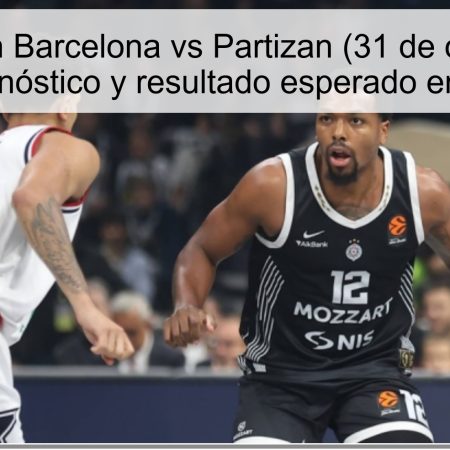 Predicción Barcelona vs Partizan (31 de octubre de 2025): pronóstico y resultado esperado en Belgrado