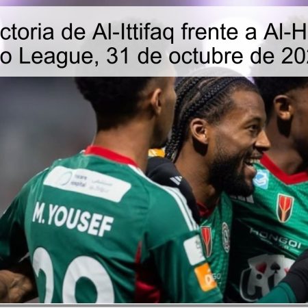 Predicción: victoria de Al-Ittifaq frente a Al-Hazm — Saudi Pro League, 31 de octubre de 2025