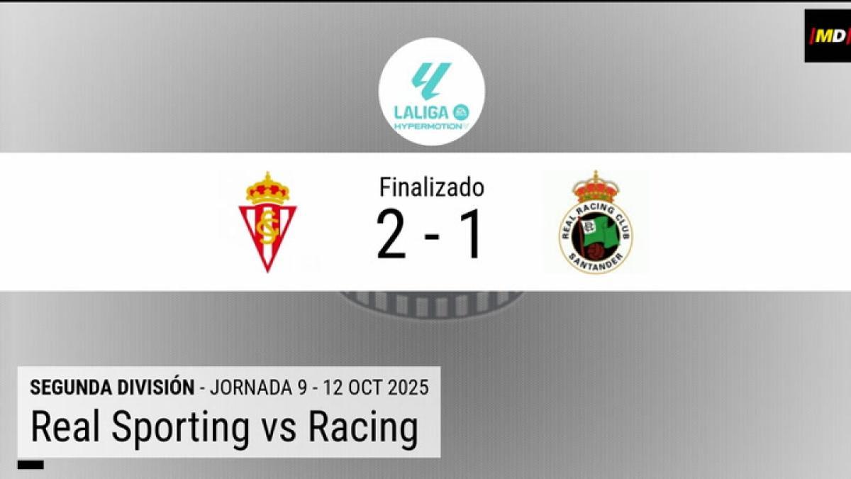 Resumen en datos del Real Sporting de Gión - Real Racing Club de Santander 1 68ebdf40d20f2