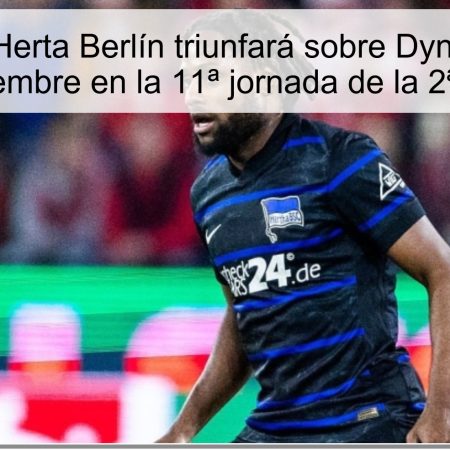 Predicción: Herta Berlín triunfará sobre Dynamo Dresde el 1 de noviembre en la 11ª jornada de la 2ª Bundesliga
