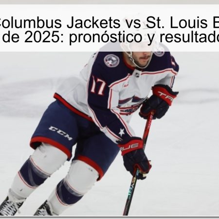 Predicción Columbus Jackets vs St. Louis Blues — 2 de noviembre de 2025: pronóstico y resultado esperado