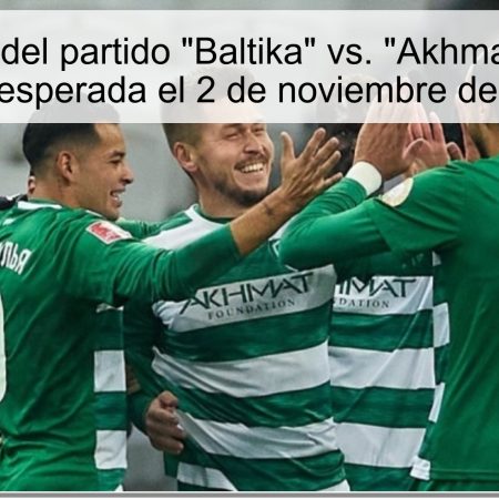 Predicción del partido “Baltika” vs. “Akhmad”: victoria local esperada el 2 de noviembre de 2025