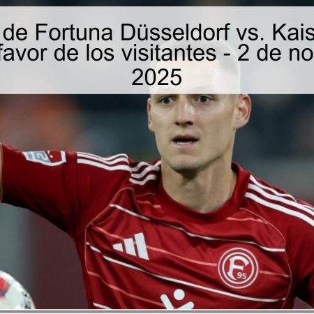 Predicción de Fortuna Düsseldorf vs. Kaiserslautern: Apuesta a favor de los visitantes – 2 de noviembre de 2025