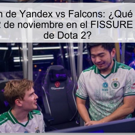 Predicción de Yandex vs Falcons: ¿Qué equipo se impondrá el 2 de noviembre en el FISSURE Playground 2 de Dota 2?