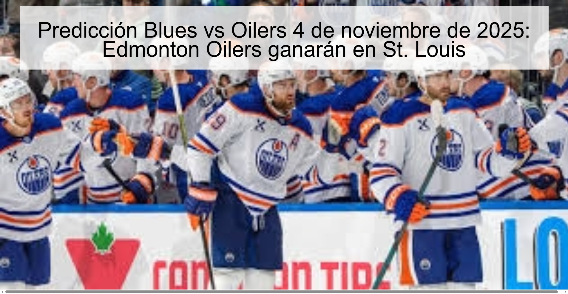 Predicción Blues vs Oilers 4 de noviembre de 2025: Edmonton Oilers ganarán en St. Louis 1 319754