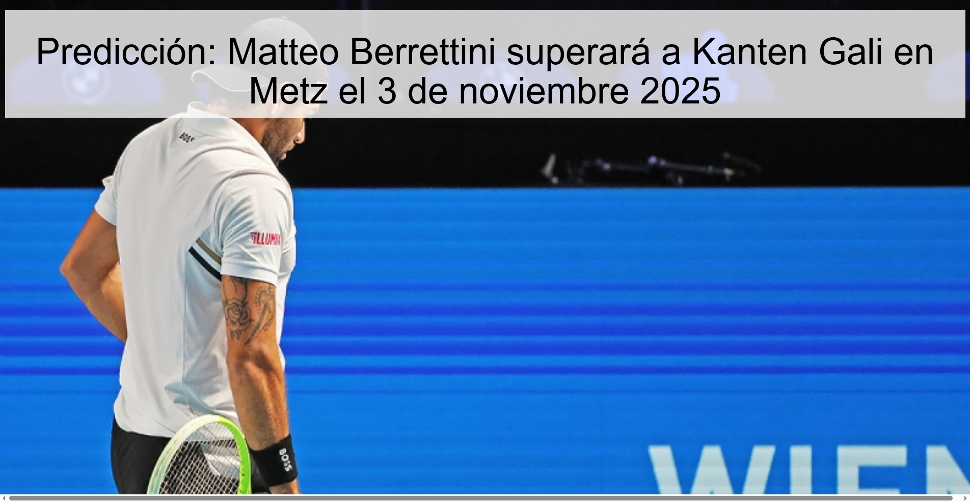 Predicción: Matteo Berrettini superará a Kanten Gali en Metz el 3 de noviembre 2025 1 319800