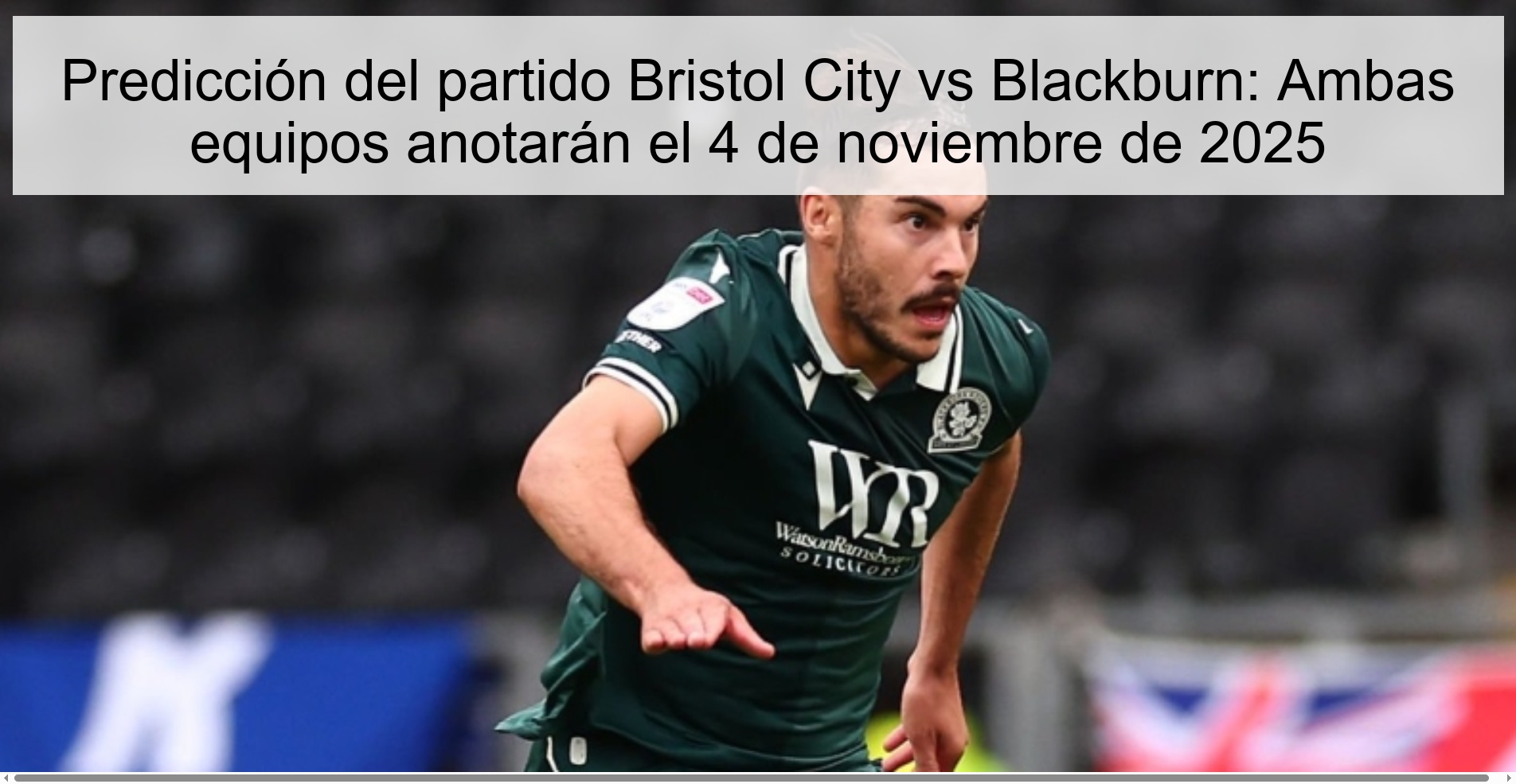 Bristol City vs Blackburn Match Prediction: Both teams will score on November 4, 2025 1 319951