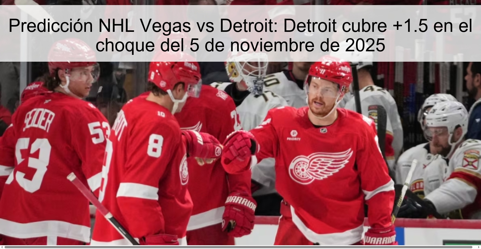 NHL Vegas vs Detroit Prediction: Detroit covers +1.5 in November 5, 2025 clash 1 320066