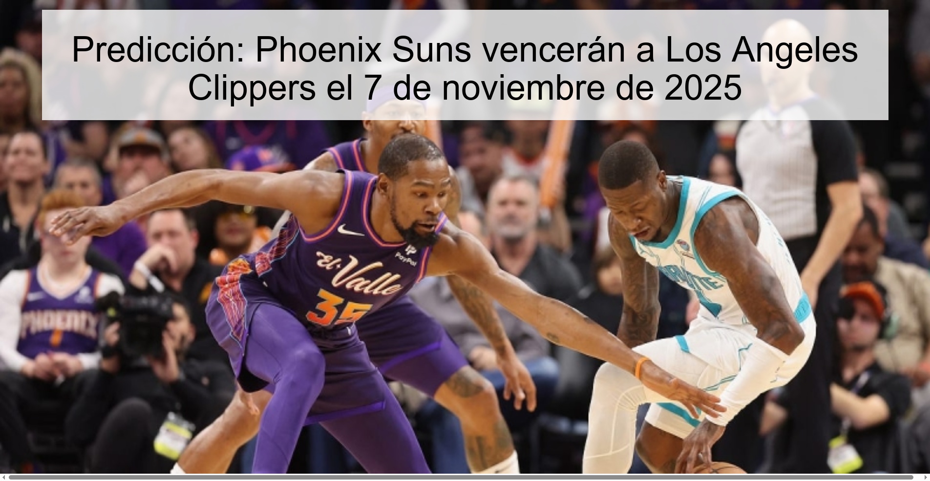 Predicción: Phoenix Suns vencerán a Los Angeles Clippers el 7 de noviembre de 2025 1 320951