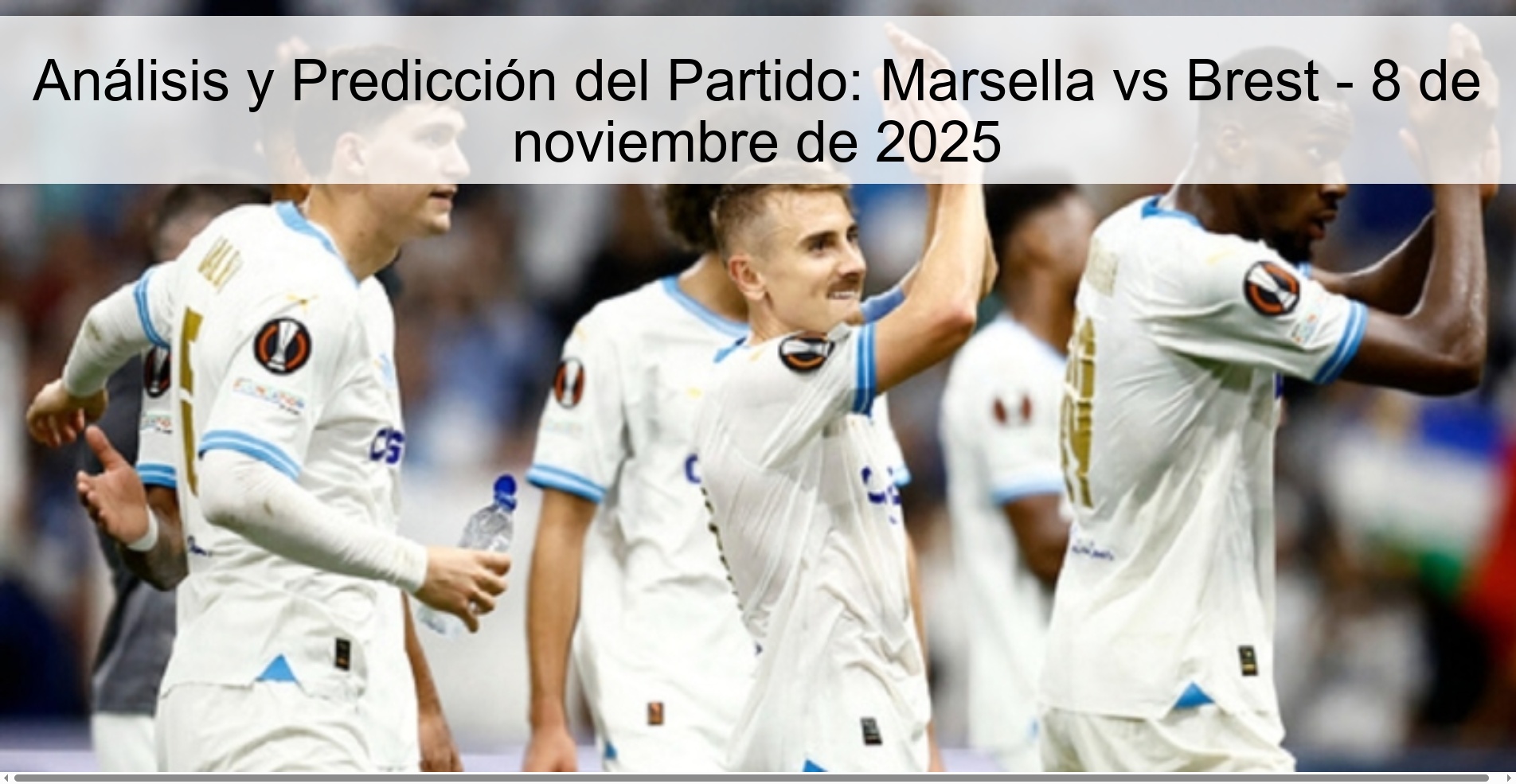 Análisis y Predicción del Partido: Marsella vs Brest - 8 de noviembre de 2025 1 321430