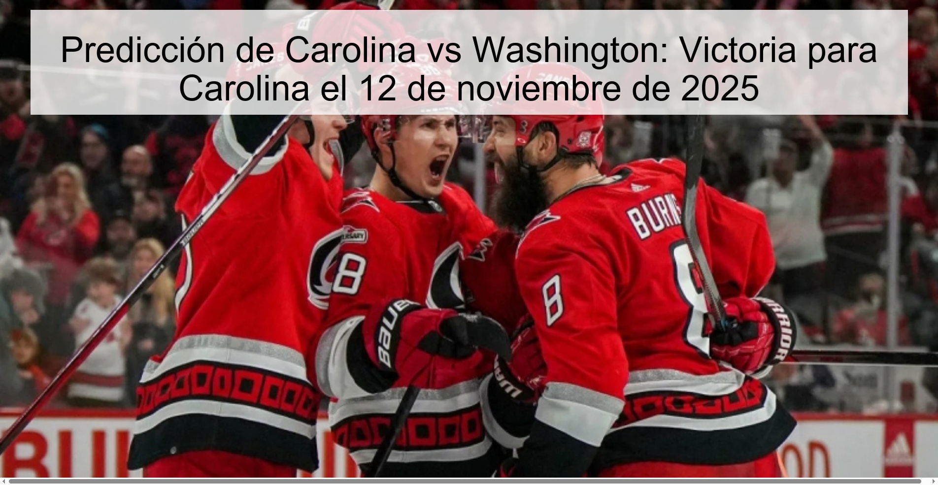 Predicción de Carolina vs Washington: Victoria para Carolina el 12 de noviembre de 2025 1 322605