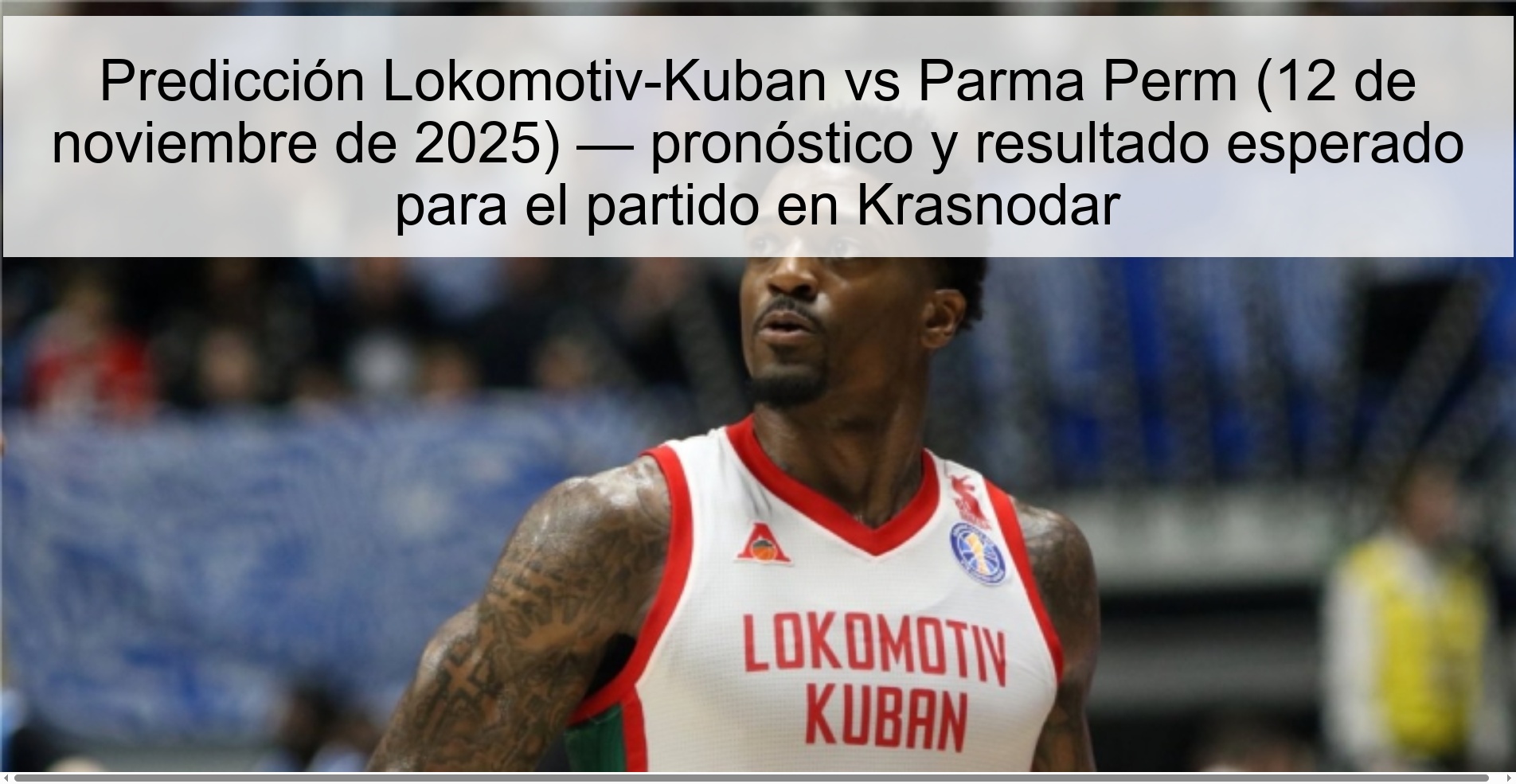 Predicción Lokomotiv-Kuban vs Parma Perm (12 de noviembre de 2025) — pronóstico y resultado esperado para el partido en Krasnodar 1 322805
