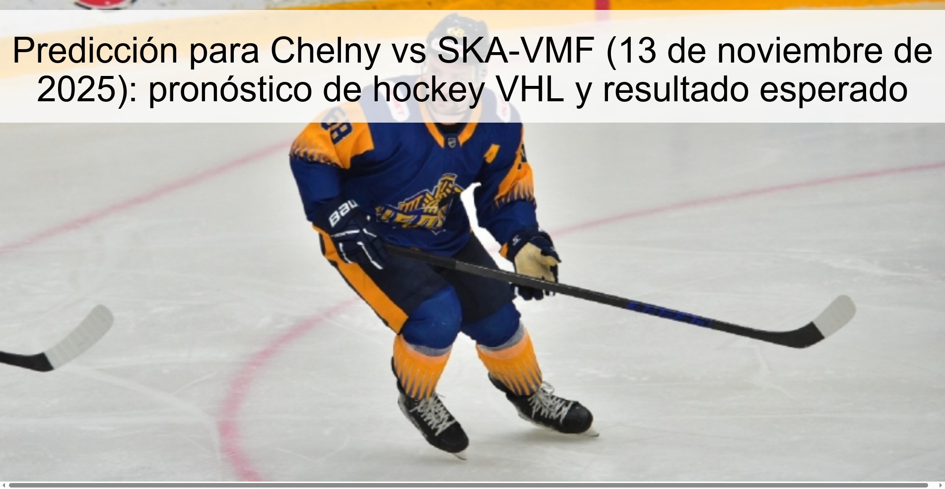 Prediction for Chelny vs SKA-VMF (November 13, 2025): VHL hockey prediction and expected result 1 323070