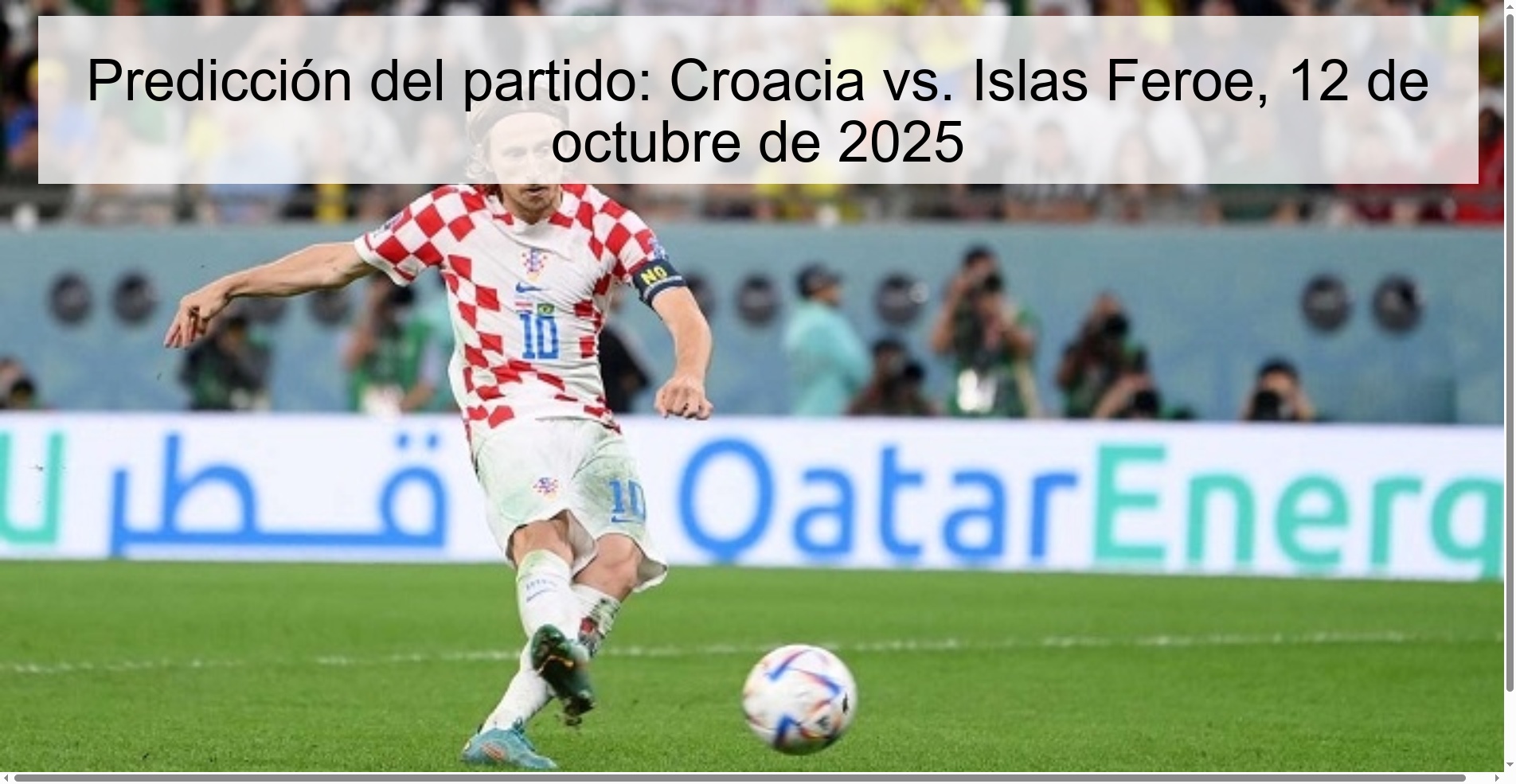 Predicción del partido: Croacia vs. Islas Feroe, 12 de octubre de 2025 1 323261