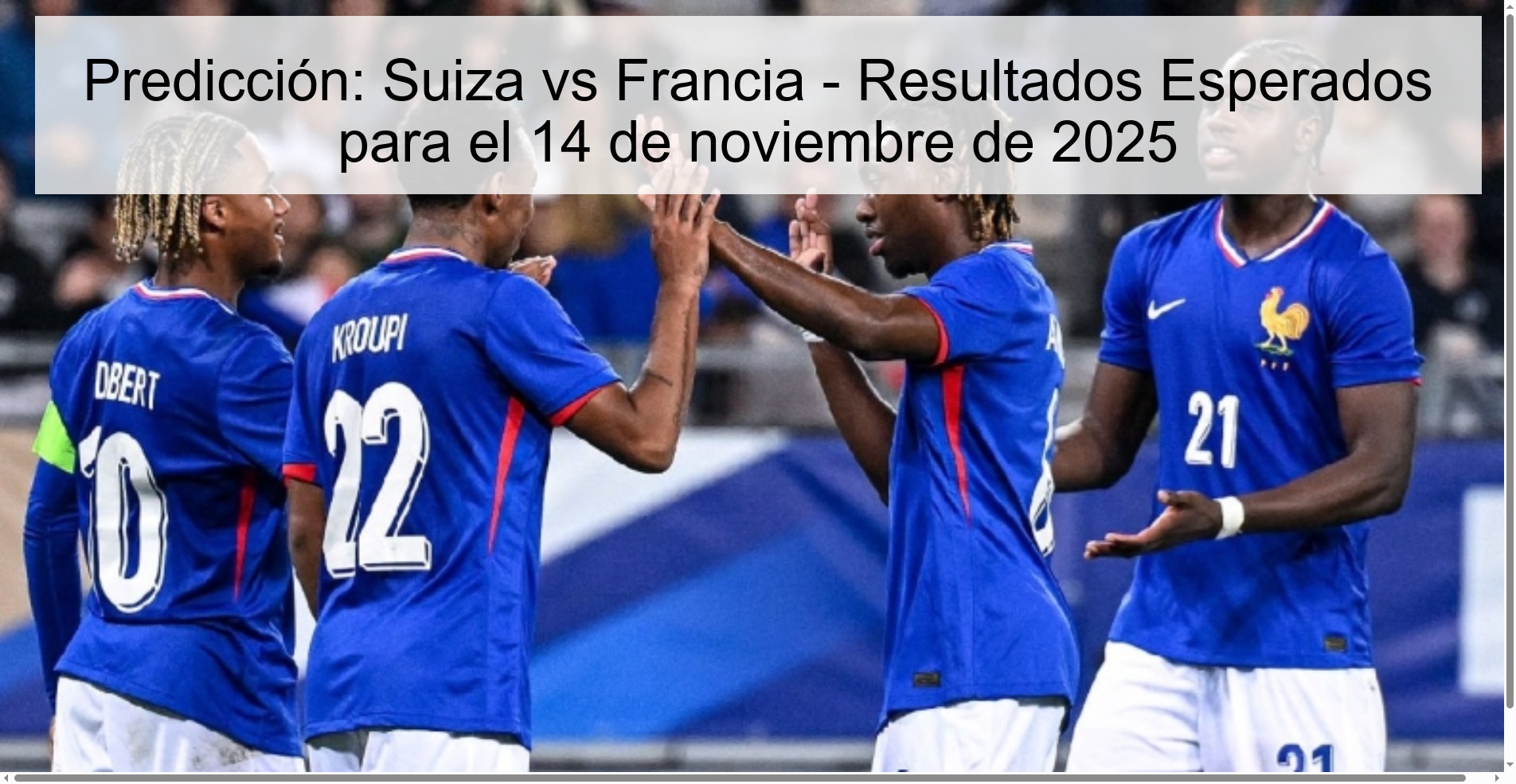 Predicción: Suiza vs Francia - Resultados Esperados para el 14 de noviembre de 2025 1 323507 1