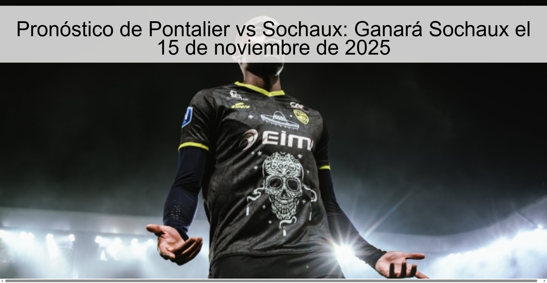 Pontalier vs Sochaux Prediction: Sochaux will win on November 15, 2025 1 323874 1