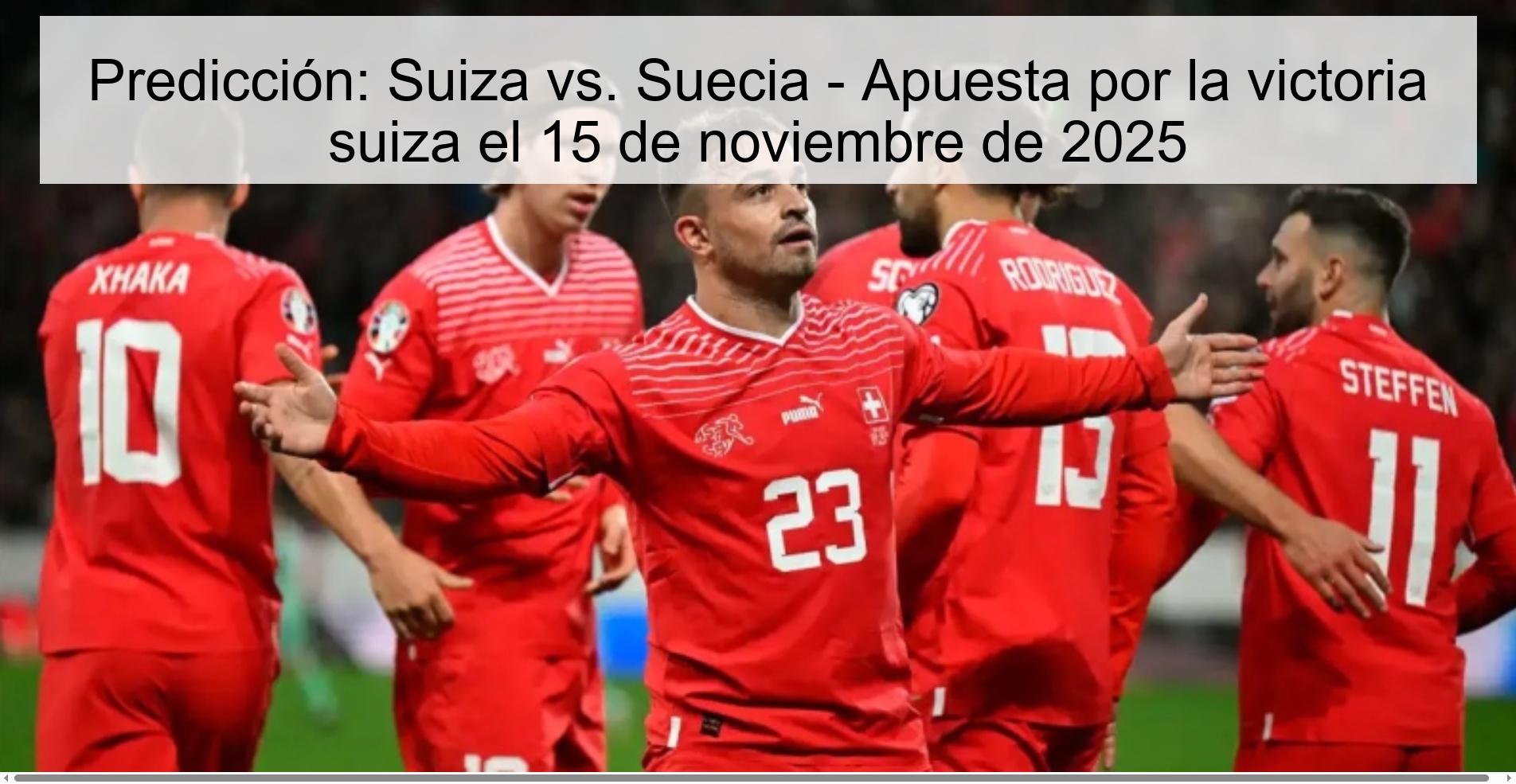 Prediction: Switzerland vs. Sweden - Bet on Swiss victory on November 15, 2025 1 323940 1