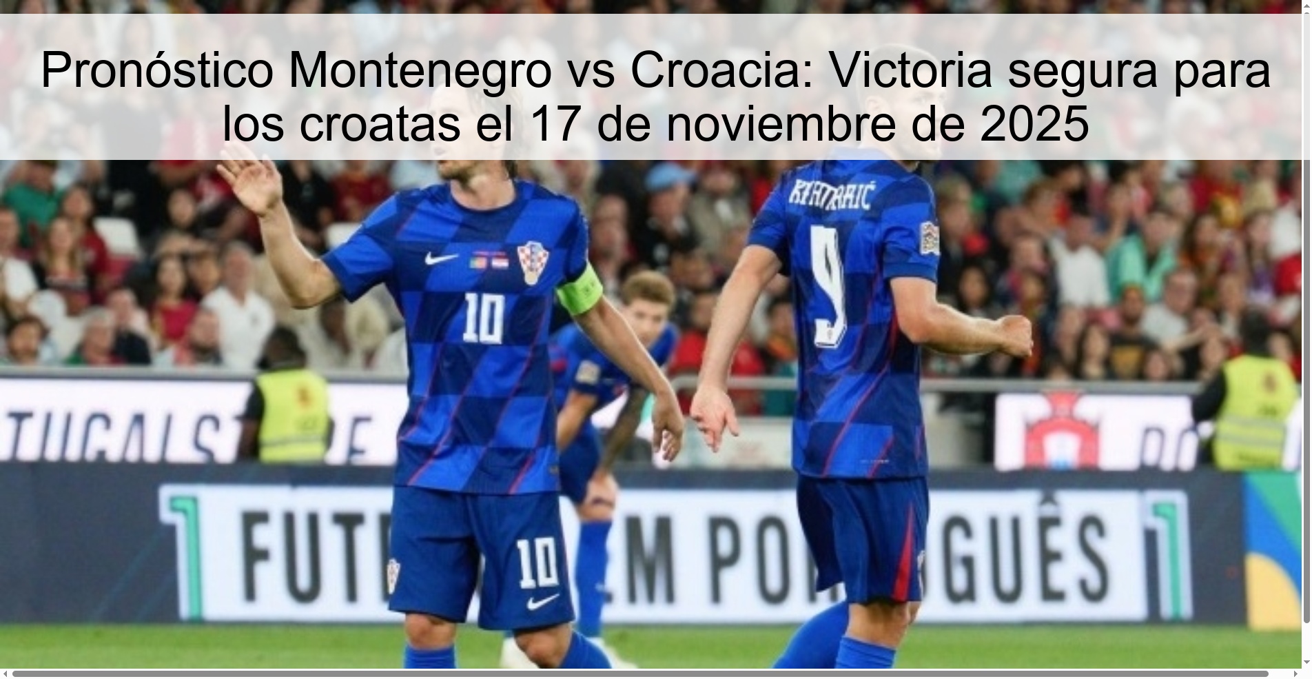 Montenegro vs Croatia Prediction: Certain victory for the Croats on November 17, 2025 1 324194