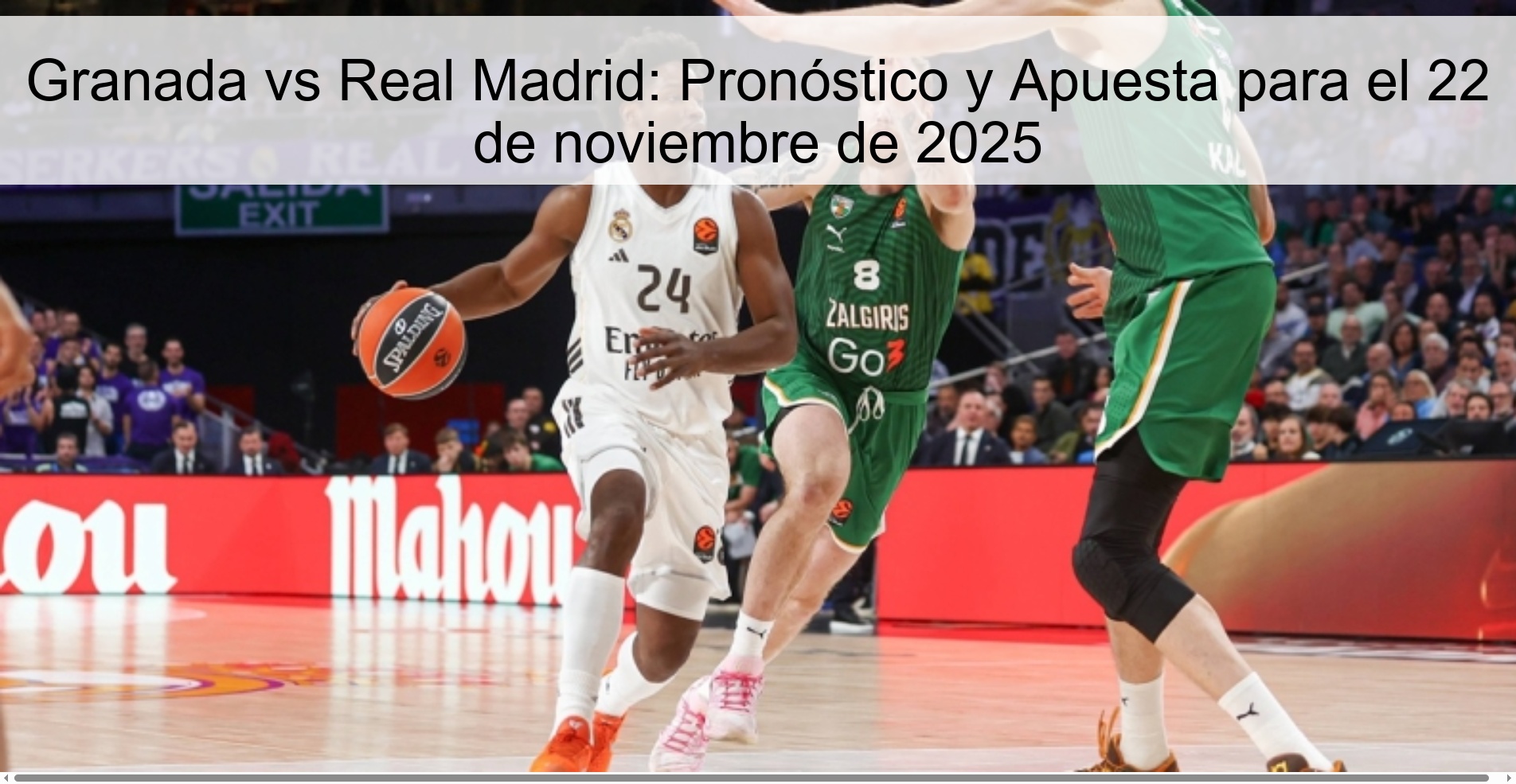 Granada vs Real Madrid: Prediction and Bet for November 22, 2025 1 326202