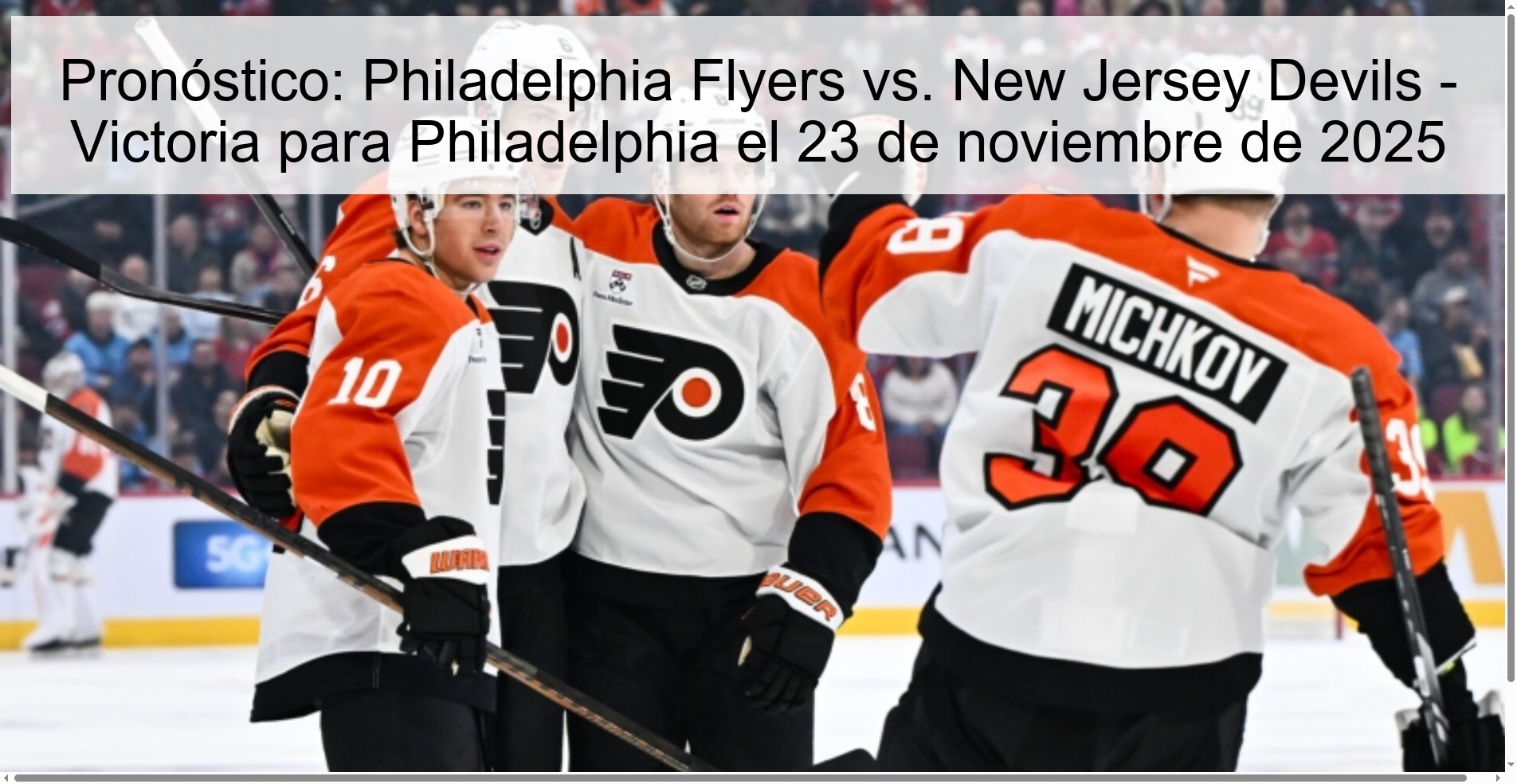 Prediction: Philadelphia Flyers vs. New Jersey Devils - Victory for Philadelphia on November 23, 2025 1 326317