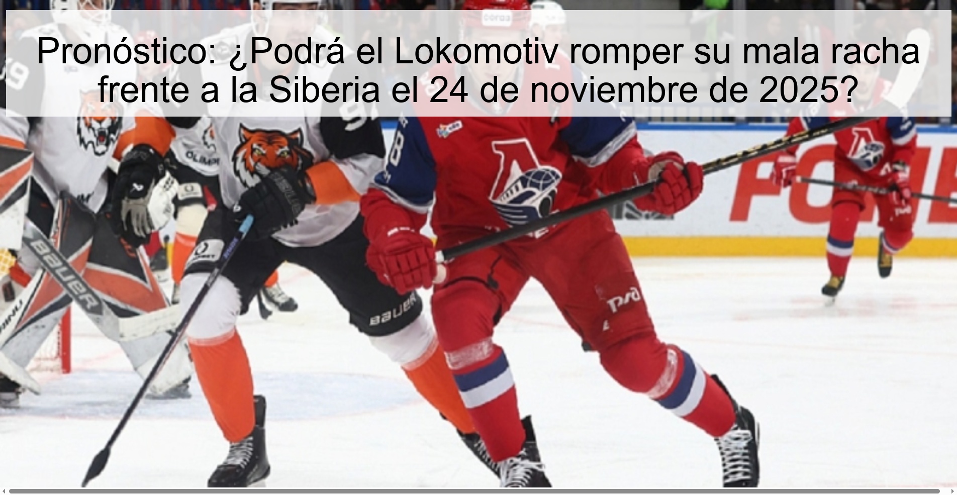 Pronóstico: ¿Podrá el Lokomotiv romper su mala racha frente a la Siberia el 24 de noviembre de 2025? 1 327075