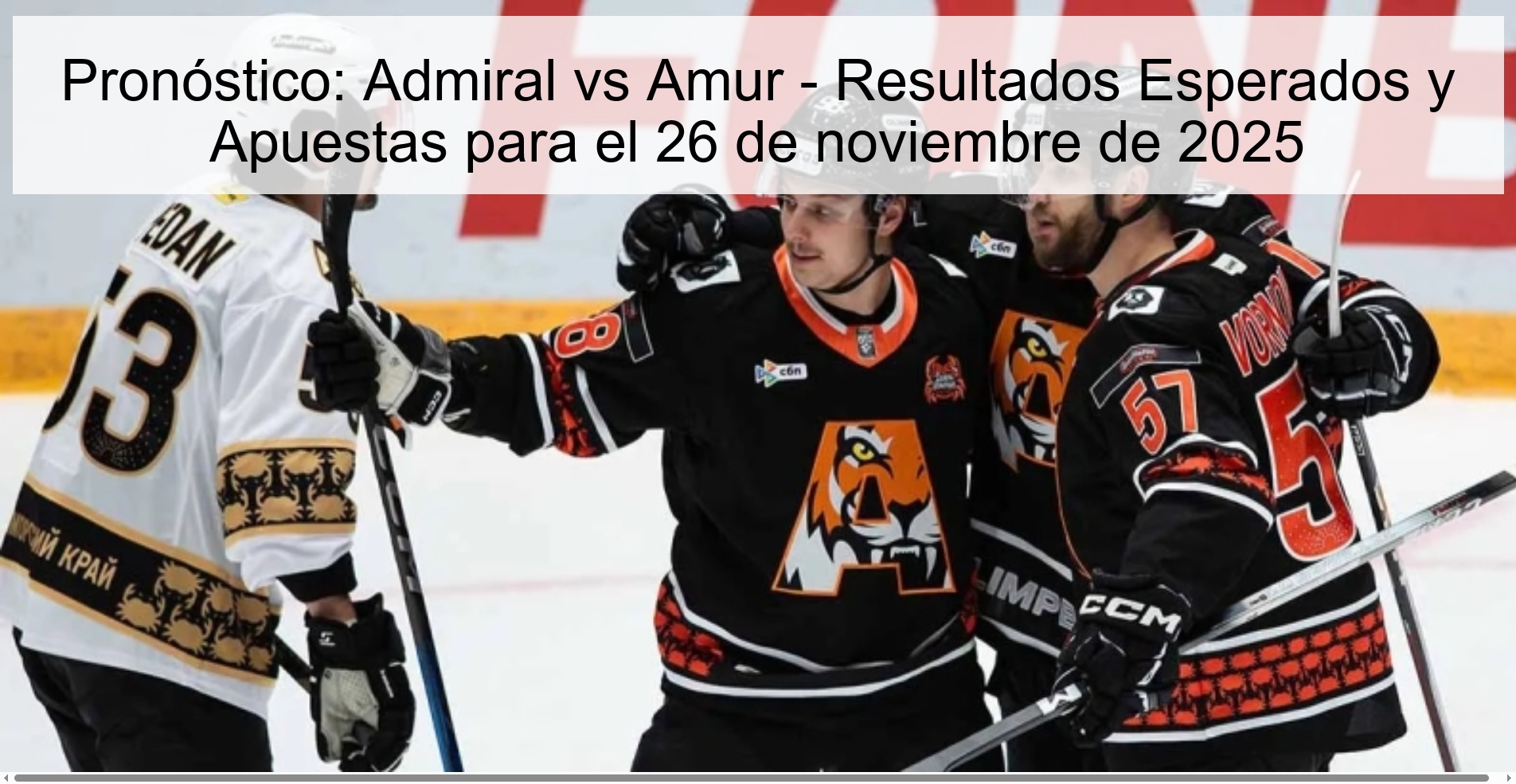 Prediction: Admiral vs Amur - Expected Results and Bets for November 26, 2025 1 327394