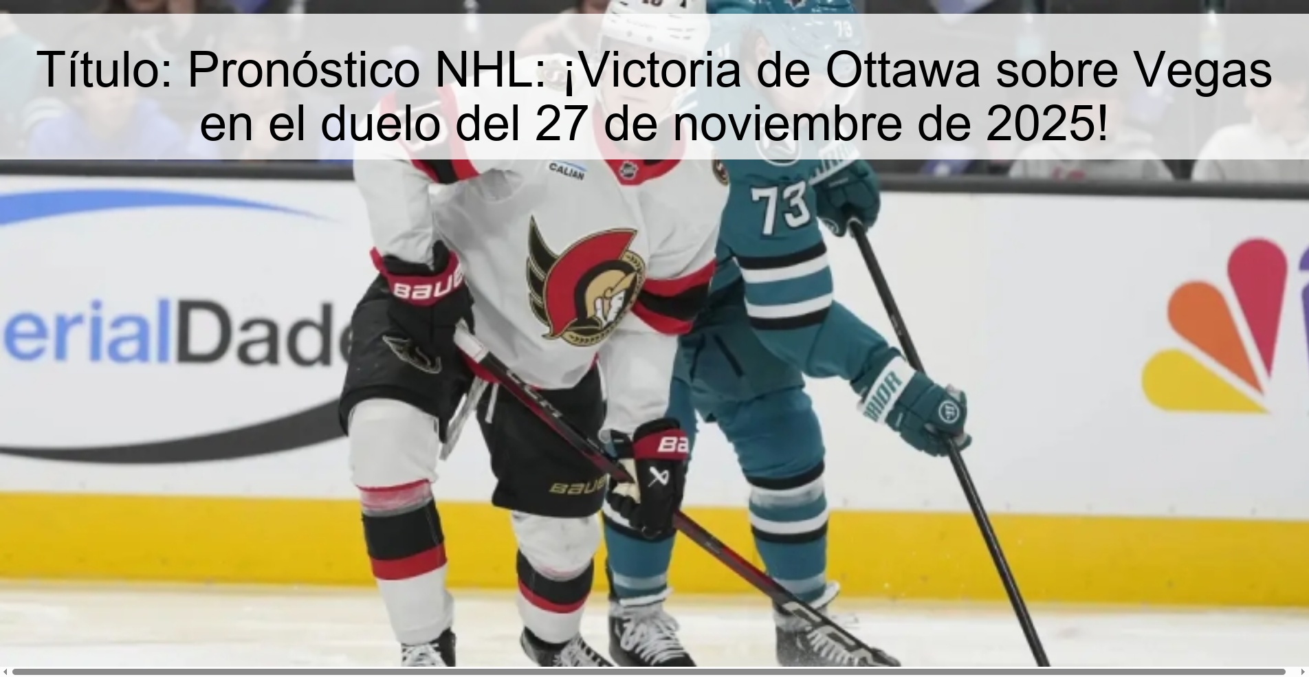 Title: NHL Prediction: Ottawa victory over Vegas in the duel on November 27, 2025! 1 327699
