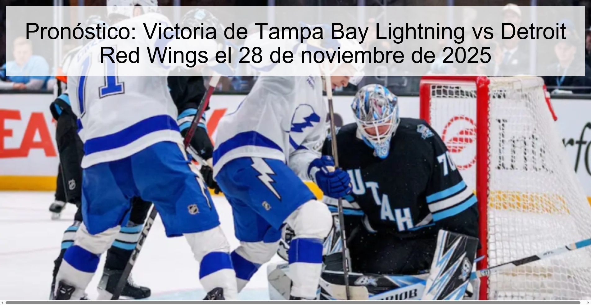Pronóstico: Victoria de Tampa Bay Lightning vs Detroit Red Wings el 28 de noviembre de 2025 1 328166