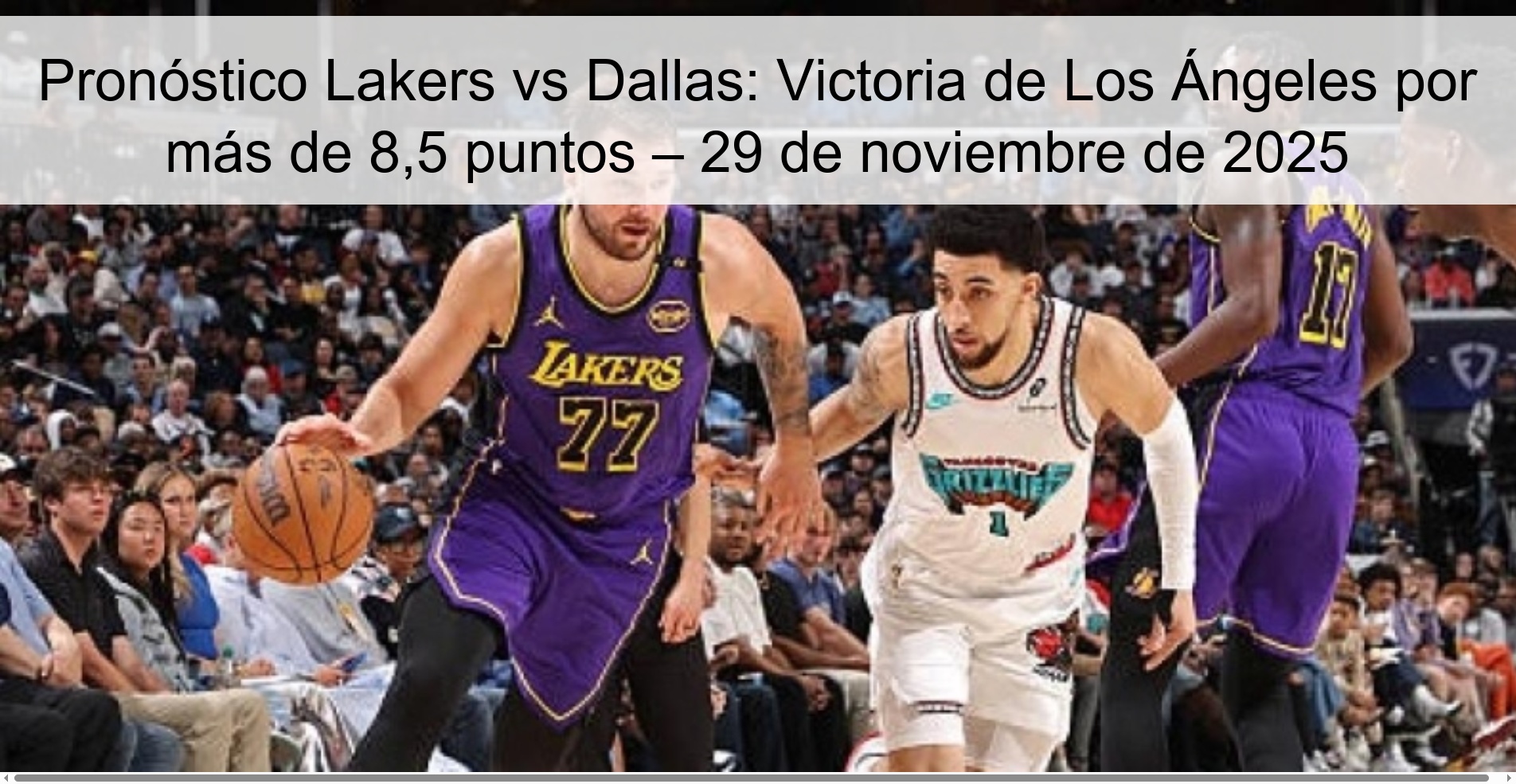Lakers vs Dallas Prediction: Los Angeles win by more than 8.5 points – November 29, 2025 1 328478