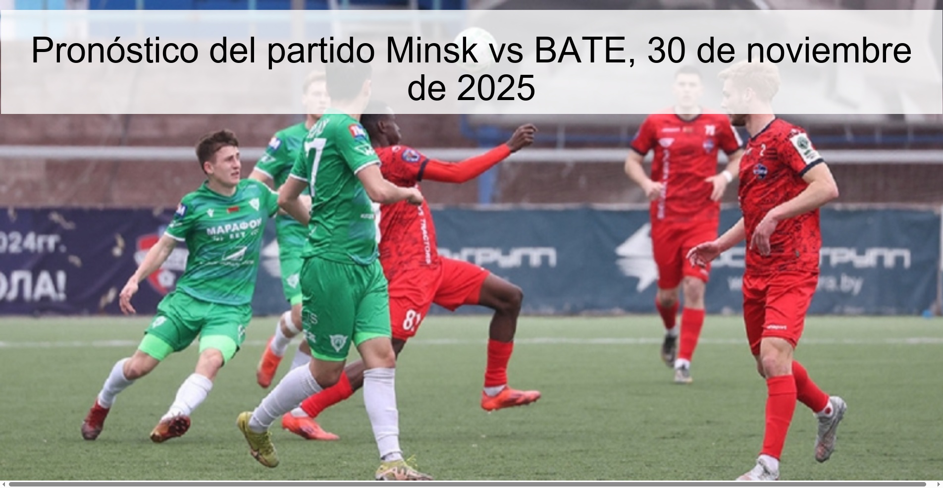 Minsk vs BATE Prediction, November 30, 2025 1 329052