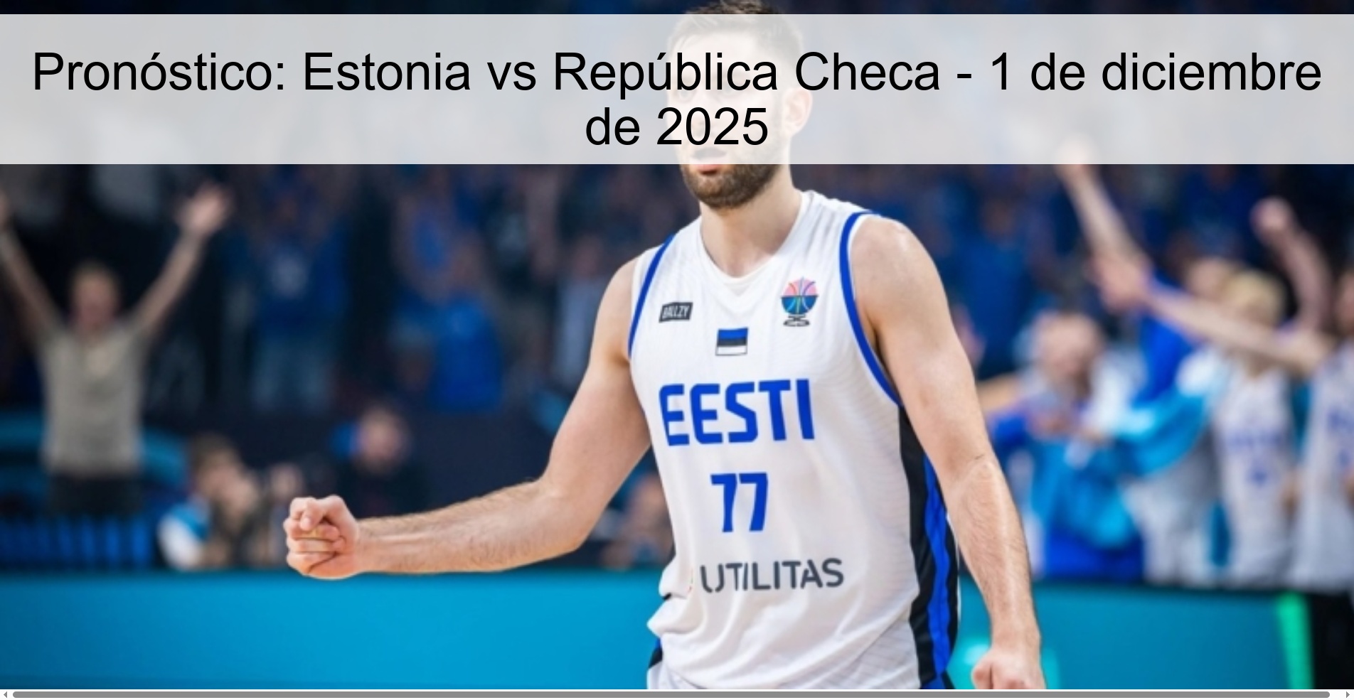 Pronóstico: Estonia vs República Checa - 1 de diciembre de 2025 1 329388