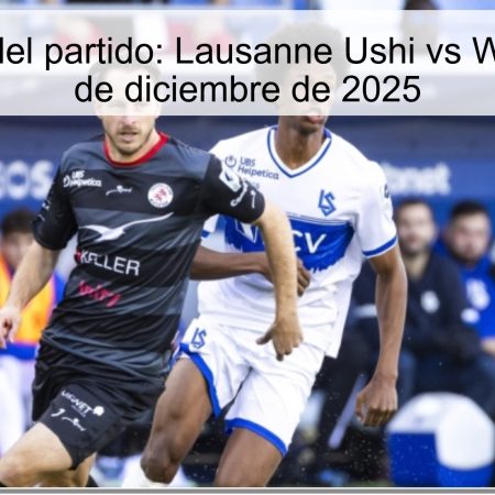 Pronóstico del partido: Lausanne Ushi vs Winterthur – 2 de diciembre de 2025