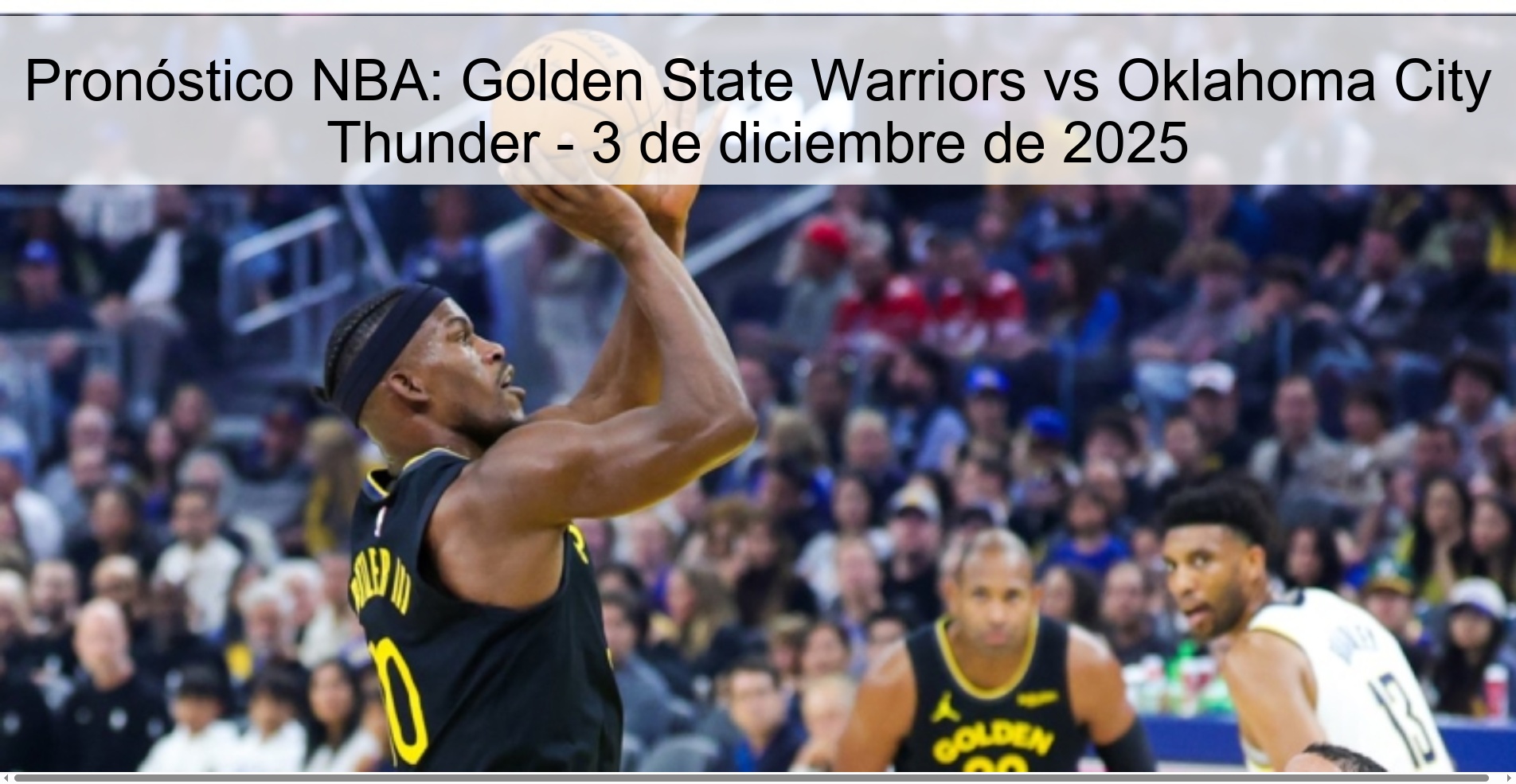 NBA Prediction: Golden State Warriors vs Oklahoma City Thunder - December 3, 2025 1 329766
