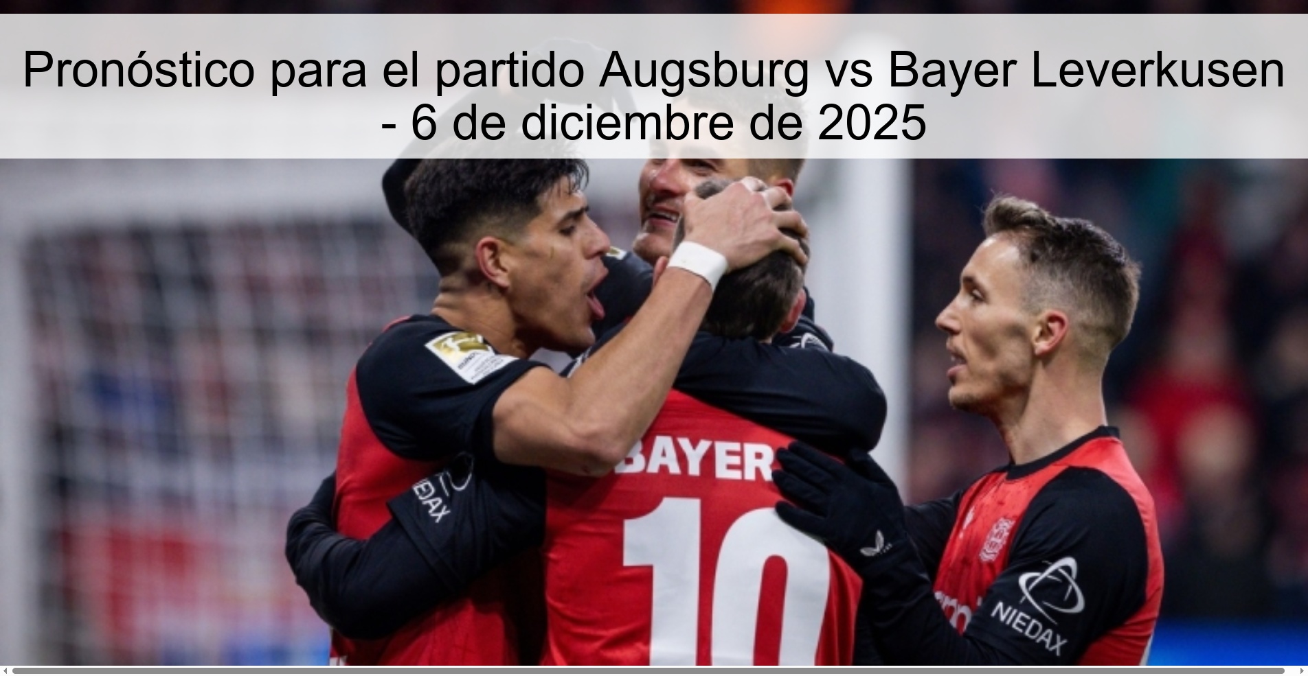 Prediction for the match Augsburg vs Bayer Leverkusen - December 6, 2025